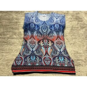 Catalog Favorites Top‎ Womens Large Multicolor Tunic Sleeveless